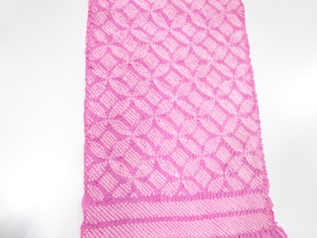  正絹　振袖用　絞り　帯揚げ